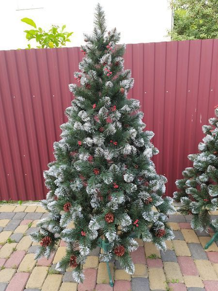 Елка Кармен с шишками и калиной 2.50 м 2265759881 фото