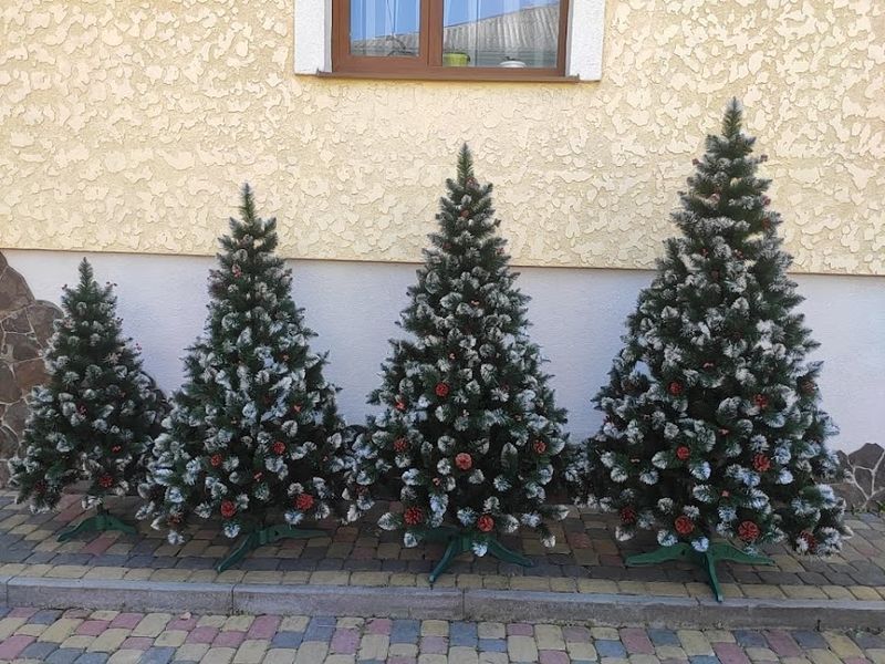 Елка Кармен с шишками и калиной 2.50 м 2265759881 фото