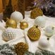 Набір новорічних куль "Блиск" 40 шт. Золотий Подарунковий набір ялинкових кульок  2375192673 фото 4